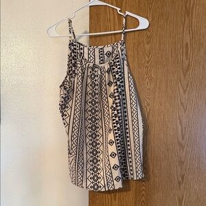 Tribal Print Sleeveless Top